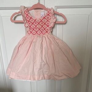 Antoinette Paris Smocked Sleeveless Ruffle Dress - 6 months